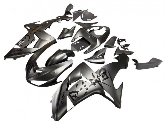 Kawasaki ZX10R Motorrad Verkleidung 2006-2007 - Matt Grau