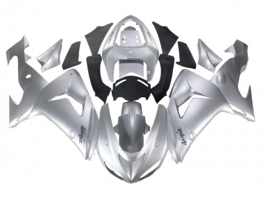 Kawasaki ZX10R Motorrad Verkleidung 2006-2007 - Silber Schwarz Ninja