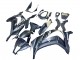 Kawasaki ZX10R Motorrad Verkleidung 2011-2015 - Matt Grau Weiss Grun