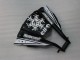 Kawasaki ZX10R Motorrad Verkleidung 2011-2015 - Glanzendes Schwarz Weiss Elf Schnee Aufkleber