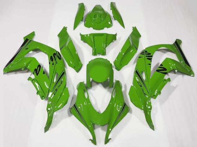 Kawasaki ZX10R Motorrad Verkleidung 2016-2020 - Grun Schwarz