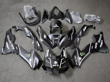 Kawasaki ZX10R Motorrad Verkleidung 2021-2025 - Glanzendes Schwarz Grun Weiss Elf Schnee Monster