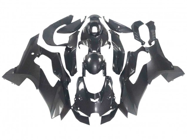 Kawasaki ZX10R Motorrad Verkleidung 2021-2025 - Schwarze Carbonfaser