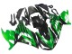 Kawasaki ZX14R ZZR1400 Motorrad Verkleidung Kit 2012-2024 - Grun Glanzendes Schwarz