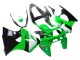 Kawasaki ZX6R Motorrad Verkleidung 1998-1999 - Grun Weiss Glanzendes Schwarz