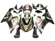 Kawasaki ZX6R Motorrad Verkleidung 2005-2006 - Schwarz Silber Grun Rot K 26