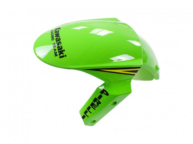 Kawasaki ZX6R Motorrad Verkleidung 2009-2012 - Grun Glanzendes Schwarz Gelb Weiss Rot Elf Monster