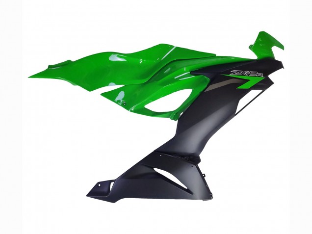 Kawasaki ZX6R Motorrad Verkleidung 2019-2022 - Grun Matt Schwarz