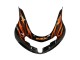 Suzuki GSXR1000 Motorrad Verkleidung 2000-2002 - Glanzendes Schwarz Orange Flamme