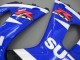 Suzuki GSXR1000 Motorrad Verkleidung 2000-2002 - Weiss Blau Schwarz Rot