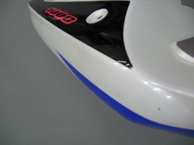 Suzuki GSXR1000 Motorrad Verkleidung 2000-2002 - Weiss Blau Schwarz Rot
