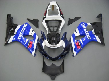 Suzuki GSXR1000 Motorrad Verkleidung 2000-2002 - Weiss Blau Schwarz Rot