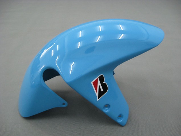 Suzuki GSXR1000 Motorrad Verkleidung 2000-2002 - Hellblau Gelb Schwarz Motul Rizla