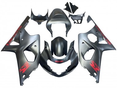 Suzuki GSXR1000 Motorrad Verkleidung 2000-2002 - Matt Grau Rot Aufkleber