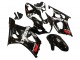 Suzuki GSXR 1000 Motorrad Verkleidung 2003-2004 - Glanzendes Schwarz Weiss Rot Aufkleber