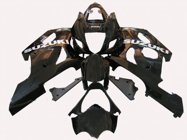Suzuki GSXR 1000 Motorrad Verkleidung 2003-2004 - Matt Glanzendes Schwarz