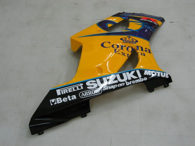 Suzuki GSXR 1000 Motorrad Verkleidung 2003-2004 - Gelb Weiss Blau Schwarz Corona