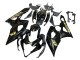 Suzuki GSXR 1000 Motorrad Verkleidung 2005-2006 - Glanzendes Schwarz Gold Aufkleber