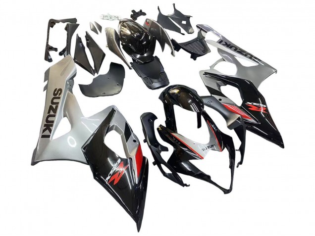 Suzuki GSXR 1000 Motorrad Verkleidung 2005-2006 - Schwarz Grau Rot
