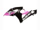 Suzuki GSXR 1000 Motorrad Verkleidung 2005-2006 - Glanzendes Schwarz Rosa