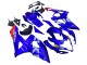 Suzuki GSXR 1000 Motorrad Verkleidung 2005-2006 - Blau Gelb Weiss Rot Motul
