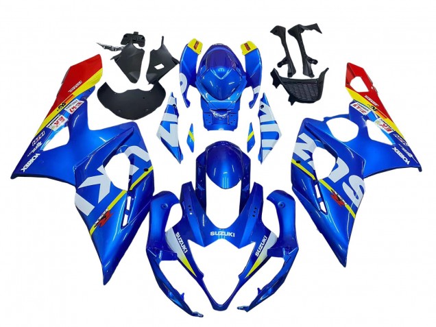 Suzuki GSXR 1000 Motorrad Verkleidung 2005-2006 - Blau Gelb Rot Weiss