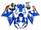 Suzuki GSXR 1000 Motorrad Verkleidung 2005-2006 - Blau Gelb Rot Weiss