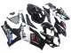 Suzuki GSXR 1000 Motorrad Verkleidung 2007-2008 - Glanzendes Schwarz Weiss West