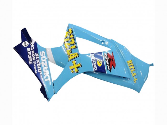 Suzuki GSXR 1000 Motorrad Verkleidung 2007-2008 - Hellblau Gelb Schwarz Motul Rizla