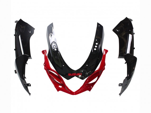 Suzuki GSXR 1000 Motorrad Verkleidung Kit 2009-2016 - Glanzendes Schwarz Rot