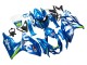 Suzuki GSXR 1000 Motorrad Verkleidung 2009-2016 - Hellblau Grun Motul 29 Ecstar
