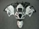 Suzuki GSXR 1300 Hayabusa Motorrad Verkleidung 1996-2007 - Weiss Schwarz Corona