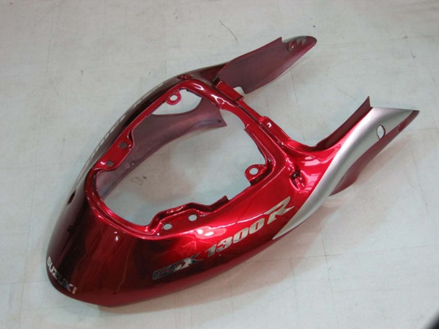 Suzuki GSXR 1300 Hayabusa Motorrad Verkleidung 1996-2007 - Silber Rot Hayabusa