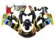 Suzuki GSXR 600 / GSXR 750 Motorrad Verkleidung 1996-2000 - Schwarz Mehrfarbig 27