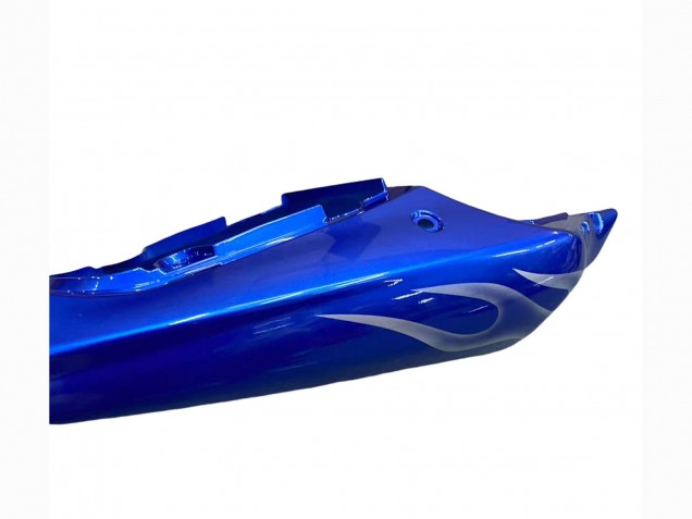 Suzuki GSXR 600 / GSXR 750 Motorrad Verkleidung 2001-2003 - Blau mit Weiss Flamme