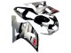 Suzuki GSXR 600 / GSXR 750 Motorrad Verkleidung 2001-2003 - Silber Glanzendes Schwarz Rot