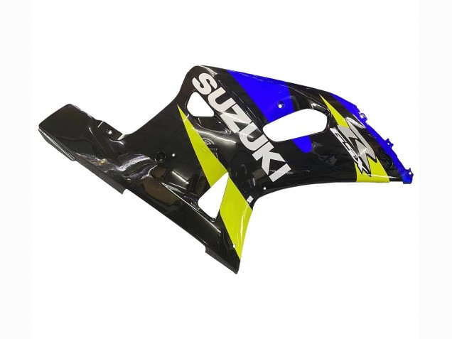 Suzuki GSXR 600 / GSXR 750 Motorrad Verkleidung 2001-2003 - Blau Gelb Glanzendes Schwarz