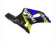 Suzuki GSXR 600 / GSXR 750 Motorrad Verkleidung 2001-2003 - Blau Gelb Glanzendes Schwarz