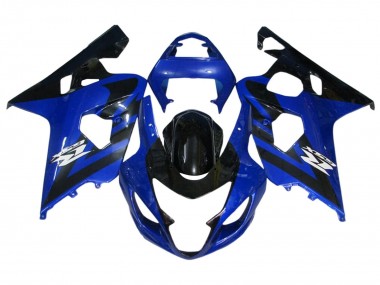 Suzuki GSXR 600 / GSXR 750 Motorrad Verkleidung Kit 2004-2005 - Blau Schwarz