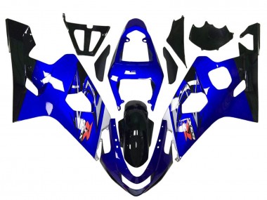 Suzuki GSXR 600 / GSXR 750 Motorrad Verkleidung 2004-2005 - Blau Weiss Schwarz