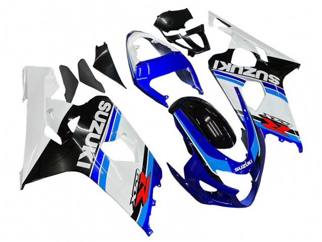 Suzuki GSXR 600 / GSXR 750 Motorrad Verkleidung 2004-2005 - Weiss Blau Schwarz Rot