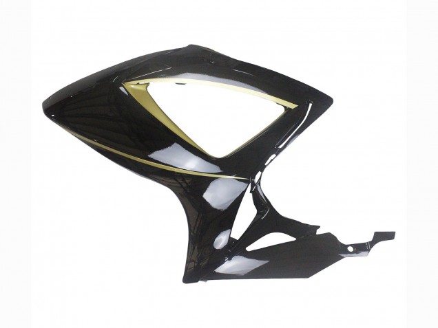 Suzuki GSXR 600 / GSXR 750 Motorrad Verkleidung 2006-2007 - Glanzendes Schwarz Gold Streifen