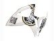 Suzuki GSXR 600 / GSXR 750 Motorrad Verkleidung 2006-2007 - Weiss Schwarz Lucky Strike Motul
