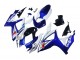 Suzuki GSXR 600 / GSXR 750 Motorrad Verkleidung 2006-2007 - Weiss Blau Glanzendes Schwarz Rot