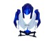 Suzuki GSXR 600 / GSXR 750 Motorrad Verkleidung Kit 2008-2010 - Blau Weiss Rot