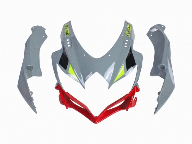 Suzuki GSXR 600 / GSXR 750 Motorrad Verkleidung 2008-2010 - Grau Gelb Rot