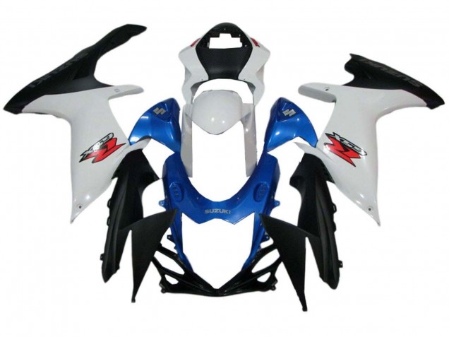 Suzuki GSXR 600 / GSXR 750 Motorrad Verkleidung 2011-2024 - Weiss Blau Schwarz