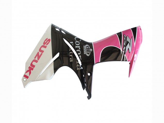 Suzuki GSXR 600 / GSXR 750 Motorrad Verkleidung 2011-2024 - Weiss Rosa Schwarz Corona