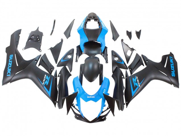 Suzuki GSXR 600 / GSXR 750 Motorrad Verkleidung 2011-2024 - Blau Matt Schwarz