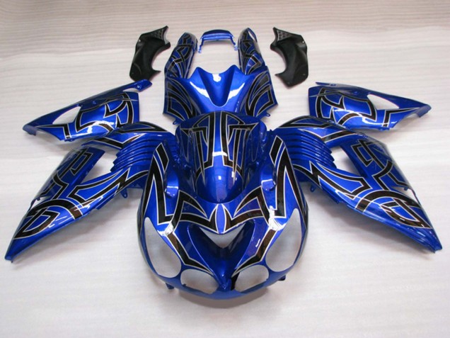 Suzuki GSXR 600 / GSXR 750 Motorrad Verkleidung 2011-2024 - Blau Schwarz